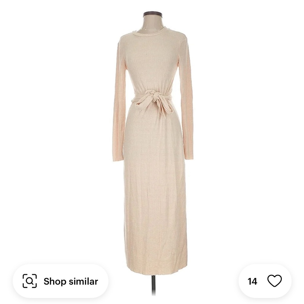 Splendid light pink Long Sleeve Dress